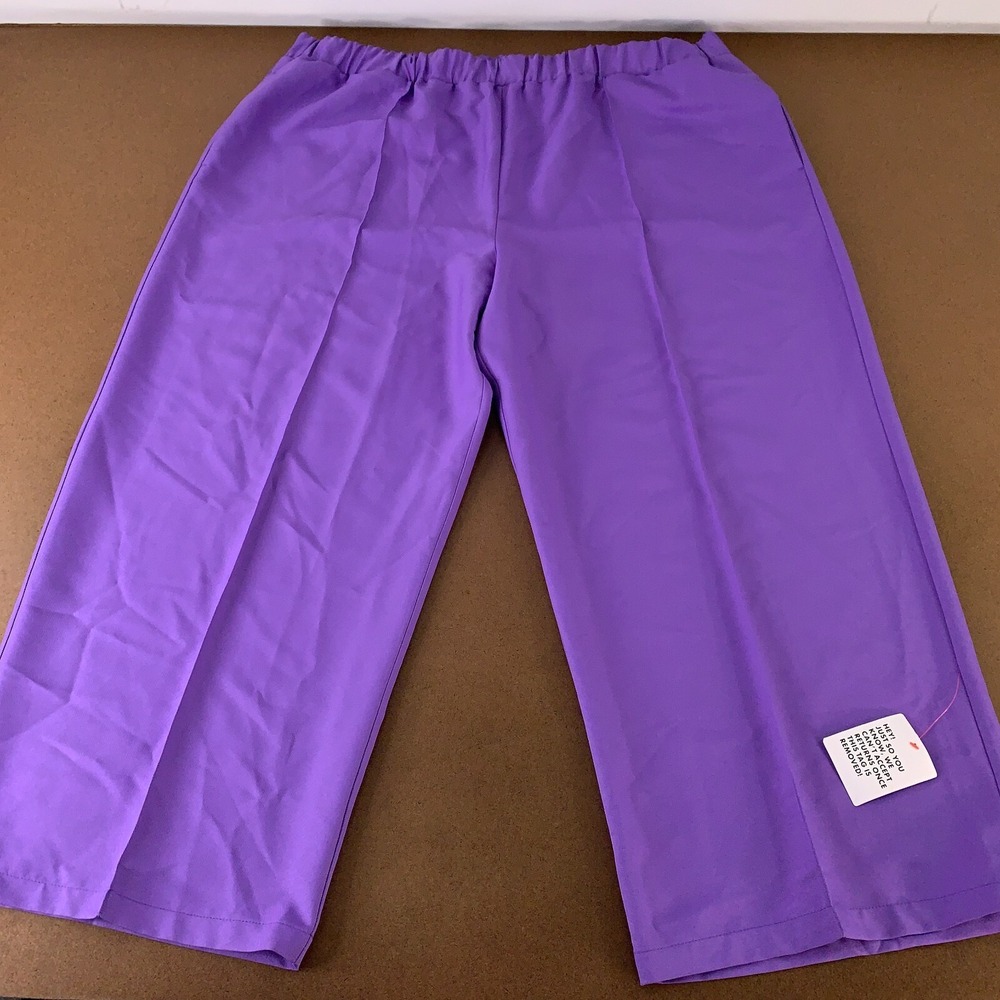 ASOS DESIGN Curve Women's Size 22 Purple Elastic Waist Tailored Trouser NWT